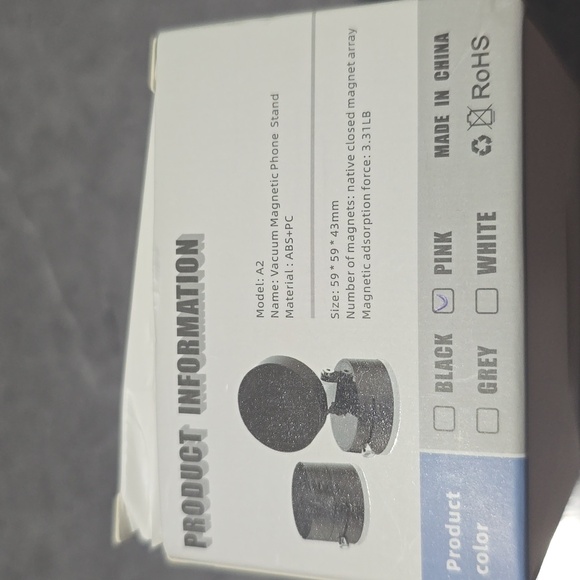 NWT Vacuum Suction Magnetic Phone Holder - Picture 3 of 4